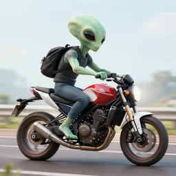 et the extraterrestrial riding a motorbike