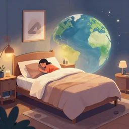 the coziest bed on the planet, digital concept art