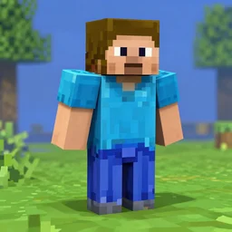 Link from Zelda game in Minecraft diamond armor, details, digital art, hd, 4k