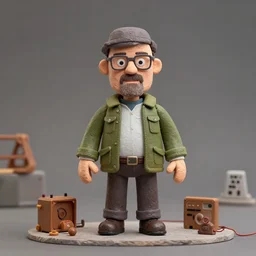 a stopmotion animation rig of walter white
