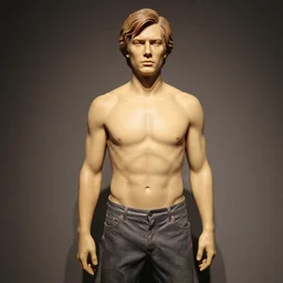 strange hyperrealistic, photoreal wax figurine, wax person, artstation, official art, wax statue