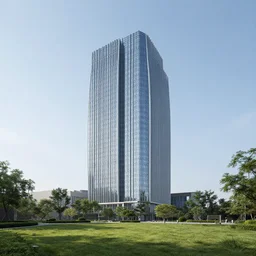 a building in a landscape, extraordinary
