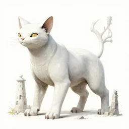 A beautiful illustration of an ancient of built by advanced Feline Aliens by Robert McCall and Ralph McQuarrie | sparth:.2 | Time white:.2 | Rodney Matthews:.2 | Graphic Novel, Visual Novel, Colored Pencil, Comic Book:.1 | unreal engine:.3 | first person perspective | viewed from below | establishing shot:.7