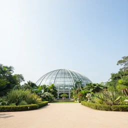 wide angle view, far shot, botanical garden at the center of the earth by jules verne, dinosaurs and godzilla, in style of crowded illustration by uderzo, extremely detailed