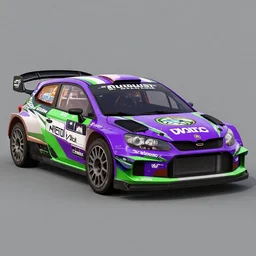 purple and green wrc snakeoil livery rally car, gta 5 stylized, official fanart by jesper ejsing, by wlop, frank frazetta and r. crumb