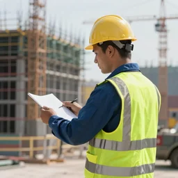 a construction worker not wearing proper PPE
