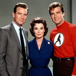 photos of Actor Michael Rennie as Reed Richards, Grace a Kelly as Sue Storm, and young Paul Newman ad Johnny Storm from the Fantastic Four