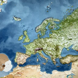 realistic anbennar world map, 4k, hyper detailed.