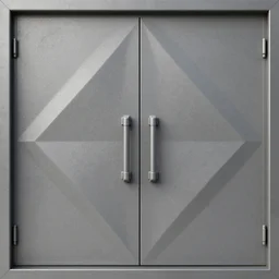 a photo of an geometric sci - fi double door flat texture, phototexture, photo realistic, very realistic 8 k