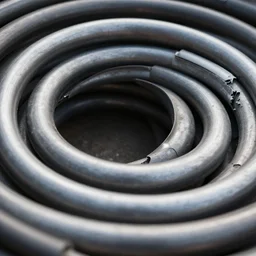 looped circle of pipe sharp focus, highly detailed, artstation
