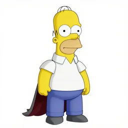 Homer Simpson as Falkor from The Neverending Story