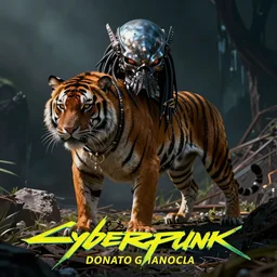 Cyberpunk Predator Tiger, by Donato Giancola