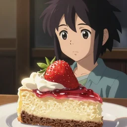 makoto shinkai trending on artstation isolated close up food photography desserts, anime style, bright colors, rim light, expert light effects on figure, deep sharp focus, dramatic composition and effects unreal engine, octane, editorial awarded best composition