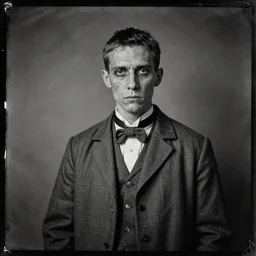 slenderman, tintype photograph, highly detailed, extreme wide shot