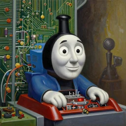 circuitry thomas kinkade painting