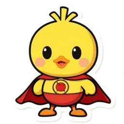 cute miss mascot ha © la © delle ha © la © delle swellow super hero sticker art, cronobreaker, beeple game icon