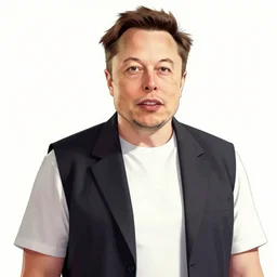 elon musk in the gta art style l