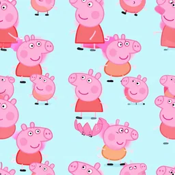 seamless tiling peppa pig texture