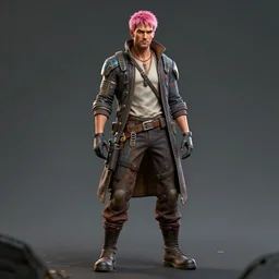 full body character, ( ( indiana jones ) ), man, male, human, pink hair, cyberpunk intricate streetwear, dystopian, trending on artstation, beautiful, intricate complexity, digital painting, anime, disney, pixar, 8 k, hd, dof, kodak film, volumetric lighting, subsurface scattering, photorealistic, octane render, extreme details