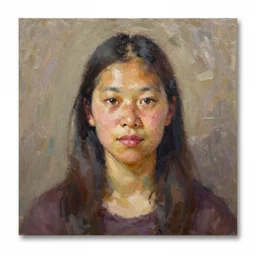 portrait of a pancah woman ( 3 5 ) from taiwan in 2 0 2 1, an oil painting by ross tran and thomas kincade