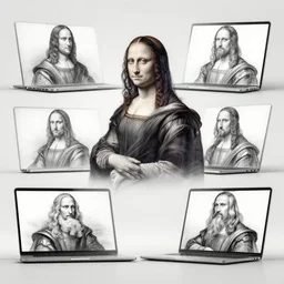 early macbook designs concept art by leonardo da vinci, sketch, by wlop, by ilyu kuvshinov, super detailed, unreal engine 5