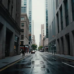urban street bended and transformed like in inception, highly detailed, photorealistic, reflections, smooth, sharp focus, concept art, illustration, beautiful, geometric, trending on artstation, cinematic, featured on behance , artwork by WLOP and Tran, Ross