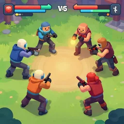 battle amongs fighting a fall guys