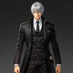 Dante from Devil May Cry by Tite Kubo, elegant, highly detailed, centered, artstation, concept art, smooth, sharp focus, anime
