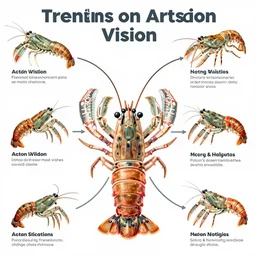 mantis shrimp vision, infographic map, illustrated, trending on artstation