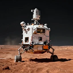Mars landing, realistic photo, 8k