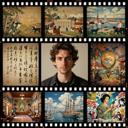 portrait man, beautiful film, beautiful filmstrips, polyptych, animal, architecture, battle, bijinga, calligraphy, capriccio, caricature, cityscape, cloudscape, design, digital, figurative, genre, graffiti, history, icon, illustration, installation, interior, jewelry, landscape, literary, manga, marina, miniature, mural, mythological