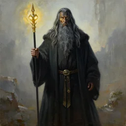 Painting of Gandalf the Black