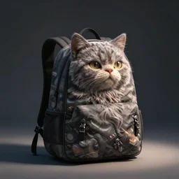 backpack in the shape of a cat