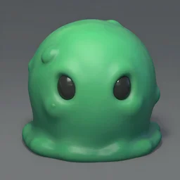 a 3 d model of a dragon quest slime found in the game files of doom ( 1 9 9 3 )