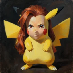 abra the pokemon in the style of jean delville, portrait, painting, masterpiece, dramatic art, highly detailed