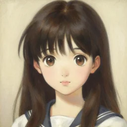 a detailed portrait of a cute anime girl, painting by gaston bussiere, suki, j. c. leyendecker