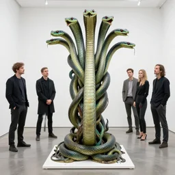 LIVER HYDRA with splitting snake heads by artgerm and Craig Mullins, James Jean, Andrey Ryabovichev, Mark Simonetti and Peter Morbacher 16k