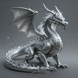 beautiful extremely detailed intricate concept art depicting a dragon wlop. shining. grey atmosphere. particles in the background. bcy. net