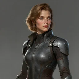 a sci fi female character, highly detailed, digital painting, artstation, concept art, smooth, sharp focus, illustration, Unreal Engine 5, 8K, art by Ralph McQuarrie and Micheal Whelan