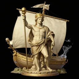 ahchor and sail, epic lit, trending on artstation, hyper detailed design, shape focus, mythology, illustration, very cartoon, trending on behance, by anton fadeev, rene magritte