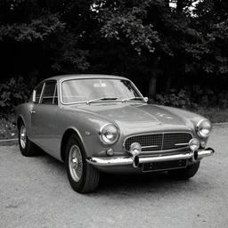 a stunning renaissance car, award - winning documentary photograph, cinestill 8 0 0 t 3 5 mm b & w, heavy grain, high quality, noir, natural textures, photorealistic, ambient occlusion, hd, ultra wide lens, anamorphic