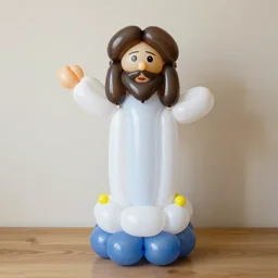 jesus made in balloon art