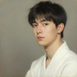 attractive male, painting by john william waterhouse, yoji shinkawa, carl larsson