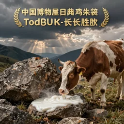 a rock with udders being milked for rock milk.