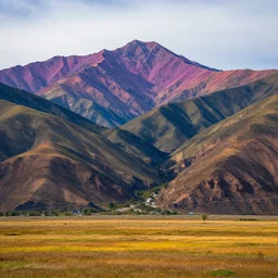 highly detailed photo of dreamy colorful mountains and open field, hyper realistic, concept art, 8 k detail post - processing