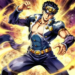 elon musk as anime character attacking high detailed hd crunchyroll anime action scene jojo bizarre attack on titan