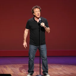 Jerry Seinfeld as a disney cartoon, performing on stage
