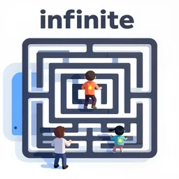 infinite arcade but the only game is that maze with a jumpscare from 2 0 1 0
