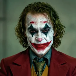 voldemort with joker makeup, photorealistic, hd