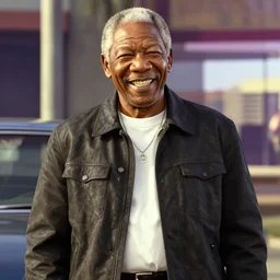 Morgan Freeman in GTA V laughing